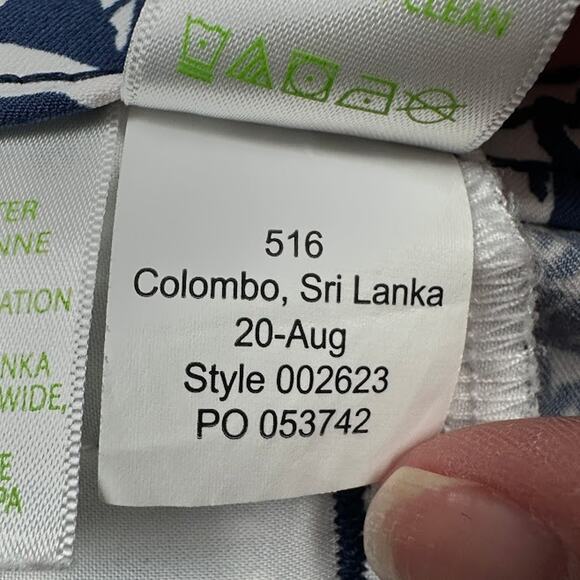 Lilly Pulitzer Pants Womens 8 Navy Luxletic Corso UPF 50+ Comfort Preppy Stretch - Picture 9 of 14